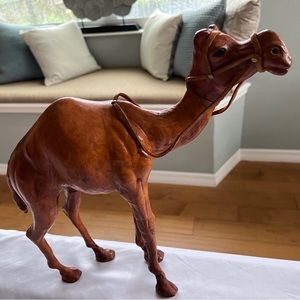 Camel 13” decorating figure with stone eyes